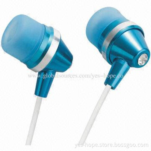 Factory price colorful zipper wired earphone